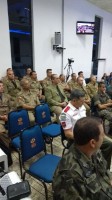 Grande participação de militares neste culto