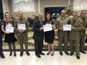 Grande participação de militares neste culto