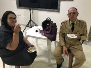 Grande participação de militares neste culto