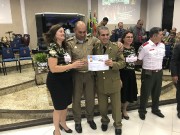 Grande participação de militares neste culto