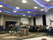 Grande participação de militares neste culto