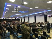 Grande participação de militares neste culto