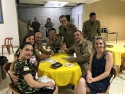 Grande participação de militares neste culto