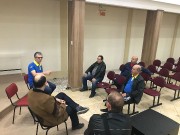 Reunião para culto de ação de graças