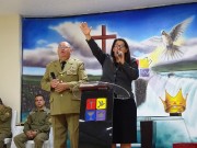 Presença de vários militares neste belo culto