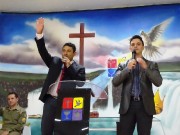 Presença de vários militares neste belo culto