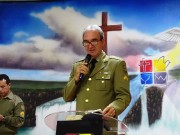 Presença de vários militares neste belo culto