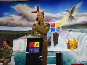 Presença de vários militares neste belo culto