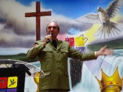 Presença de vários militares neste belo culto