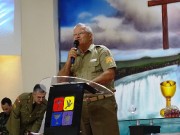 Presença de vários militares neste belo culto