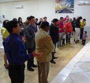 Presença de vários militares neste belo culto