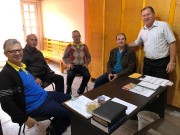 Visitando colegas e campo missionário